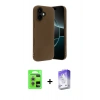 MARSİLYAN™- iPhone 17 Kılıf Kozmos Yansıma Özel Seri - Siyah Bilvis 5in1 3D Magic Cam Ekran Koruyucu + Raze Metal Kamera Lens - GS