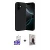 MARSİLYAN™- iPhone 17 Kılıf Kozmos Yansıma Özel Seri - Siyah Bilvis Hayalet Cam Ekran Koruyucu + Bilvis Titan Kamera Lens - LA