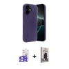 MARSİLYAN™- iPhone 17 Kılıf Kozmos Yansıma Özel Seri - Siyah Bilvis Hayalet Cam Ekran Koruyucu + Bilvis Titan Kamera Lens - LA