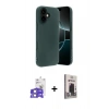 MARSİLYAN™- iPhone 17 Kılıf Kozmos Yansıma Özel Seri - Siyah Bilvis Hayalet Cam Ekran Koruyucu + Bilvis Titan Kamera Lens - LA