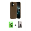 MARSİLYAN™- iPhone 17 Kılıf Kozmos Yansıma Özel Seri - Siyah Bilvis Hayalet Cam Ekran Koruyucu + Raze Metal Kamera Lens - GS