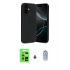 MARSİLYAN™- iPhone 17 Kılıf Kozmos Yansıma Özel Seri - Siyah Joko Magic 5D Cam + Raze Metal Kamera Lens - GS