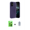 MARSİLYAN™- iPhone 17 Kılıf Kozmos Yansıma Özel Seri - Siyah Joko Magic 5D Cam + Raze Metal Kamera Lens - AKMI