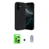 MARSİLYAN™- iPhone 17 Kılıf Kozmos Yansıma Özel Seri - Siyah Joko Magic 5D Cam + Raze Metal Kamera Lens - AKMI