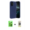 MARSİLYAN™- iPhone 17 Kılıf Kozmos Yansıma Özel Seri - Siyah Joko Magic 5D Hayalet Cam + Raze Metal Kamera Lens - AKMR