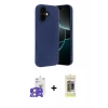 MARSİLYAN™- iPhone 17 Kılıf Kozmos Yansıma Özel Seri - Siyah Joko Magic 5D Hayalet Cam + Bilvis Titan Kamera Lens - GS