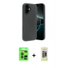 MARSİLYAN™- iPhone 17 Kılıf Kozmos Yansıma Özel Seri - Siyah Joko Magic 5D Hayalet Cam + Raze Metal Kamera Lens - GI