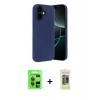 MARSİLYAN™- iPhone 17 Kılıf Kozmos Yansıma Özel Seri - Siyah Joko Magic 5D Hayalet Cam + Raze Metal Kamera Lens - GI