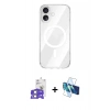 MARSİLYAN™- iPhone 17 Kılıf Kutup Klasik Serisi - Siyah 3D Antistatik Seramik Nano Ekran Koruyucu + Bilvis Titan Kamera Lens - GS