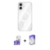 MARSİLYAN™- iPhone 17 Kılıf Kutup Klasik Serisi - Siyah Bilvis 5in1 3D Magic Cam Ekran Koruyucu + Bilvis Titan Kamera Lens - AKMI