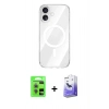 MARSİLYAN™- iPhone 17 Kılıf Kutup Klasik Serisi - Siyah Bilvis 5in1 5D Magic Hayalet Cam Ekran Koruyucu + Raze Metal Kamera Lens - AKYL