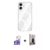 MARSİLYAN™- iPhone 17 Kılıf Kutup Klasik Serisi - Siyah Bilvis Hayalet Cam Ekran Koruyucu + Bilvis Titan Kamera Lens - LA
