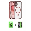 MARSİLYAN™- iPhone 17 Kılıf Nova Işık Özel Seri - Şeffaf 360 Full Body Arka Koruyucu + Raze Metal Kamera Lens - AKMI