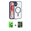 MARSİLYAN™- iPhone 17 Kılıf Nova Işık Özel Seri - Şeffaf 360 Full Body Arka Koruyucu + Raze Metal Kamera Lens - AKYL