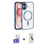 MARSİLYAN™- iPhone 17 Kılıf Nova Işık Özel Seri - Şeffaf Pasifik Cam Ekran Koruyucu + Bilvis Titan Kamera Lens - SH