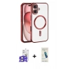 MARSİLYAN™- iPhone 17 Kılıf Nova Işık Özel Seri - Şeffaf Pasifik Cam Ekran Koruyucu + Bilvis Titan Kamera Lens - SH