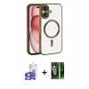MARSİLYAN™- iPhone 17 Kılıf Nova Işık Özel Seri - Siyah 360 Mat Full Body Arka Koruyucu + Bilvis Titan Kamera Lens - AKYL