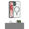 MARSİLYAN™- iPhone 17 Kılıf Nova Işık Özel Seri - Siyah 360 Mat Full Body Arka Koruyucu + Bilvis Titan Kamera Lens - AKYL