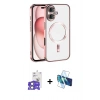 MARSİLYAN™- iPhone 17 Kılıf Nova Işık Özel Seri - Siyah 3D Antistatik Seramik Nano Ekran Koruyucu + Bilvis Titan Kamera Lens - AKYL