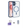 MARSİLYAN™- iPhone 17 Kılıf Nova Işık Özel Seri - Siyah Joko Magic 5D Cam + Bilvis Titan Kamera Lens - GS