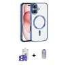MARSİLYAN™- iPhone 17 Kılıf Nova Işık Özel Seri - Siyah Joko Magic 5D Cam + Siyah Bilvis Titan Kamera Lens