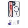 MARSİLYAN™- iPhone 17 Kılıf Nova Işık Özel Seri - Siyah Joko Magic 5D Cam + Siyah Bilvis Titan Kamera Lens