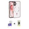 MARSİLYAN™- iPhone 17 Kılıf Nova Işık Özel Seri - Siyah Joko Magic 5D Hayalet Cam + Bilvis Titan Kamera Lens - SH
