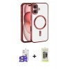 MARSİLYAN™- iPhone 17 Kılıf Nova Işık Özel Seri - Siyah Joko Magic 5D Hayalet Cam + Bilvis Titan Kamera Lens - SH