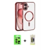 MARSİLYAN™- iPhone 17 Kılıf Nova Işık Özel Seri - Siyah Joko Magic 5D Hayalet Cam + Raze Metal Kamera Lens - GI