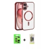 MARSİLYAN™- iPhone 17 Kılıf Nova Işık Özel Seri - Siyah Joko Magic 5D Hayalet Cam + Raze Metal Kamera Lens - AKMR