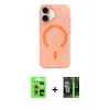 MARSİLYAN™- iPhone 17 Kılıf Pusula Form Özel Seri - Şeffaf 360 Full Body Arka Koruyucu + Raze Metal Kamera Lens - AKMR