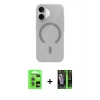 MARSİLYAN™- iPhone 17 Kılıf Pusula Form Özel Seri - Şeffaf 360 Full Body Arka Koruyucu + Raze Metal Kamera Lens - AKYL