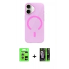 MARSİLYAN™- iPhone 17 Kılıf Pusula Form Özel Seri - Şeffaf 360 Full Body Arka Koruyucu + Raze Metal Kamera Lens - GS