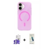MARSİLYAN™- iPhone 17 Kılıf Pusula Form Özel Seri - Şeffaf Pasifik Cam Ekran Koruyucu + Bilvis Titan Kamera Lens - AKYL