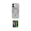 MARSİLYAN™- iPhone 17 Kılıf Pusula Form Özel Seri - Siyah 360 Mat Full Body Arka Koruyucu