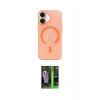 MARSİLYAN™- iPhone 17 Kılıf Pusula Form Özel Seri - Siyah 360 Mat Full Body Arka Koruyucu