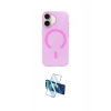 MARSİLYAN™- iPhone 17 Kılıf Pusula Form Özel Seri - Siyah 3D Antistatik Cam Ekran Koruyucu