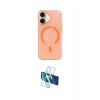 MARSİLYAN™- iPhone 17 Kılıf Pusula Form Özel Seri - Siyah 3D Antistatik Cam Ekran Koruyucu