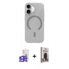 MARSİLYAN™- iPhone 17 Kılıf Pusula Form Özel Seri - Siyah Bilvis Hayalet Cam Ekran Koruyucu + Bilvis Titan Kamera Lens - SH