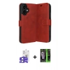 MARSİLYAN™- iPhone 17 Kılıf Siluet Işık Serisi - Siyah 360 Mat Full Body Arka Koruyucu + Bilvis Titan Kamera Lens - AKMI