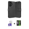 MARSİLYAN™- iPhone 17 Kılıf Siluet Işık Serisi - Siyah 360 Mat Full Body Arka Koruyucu + Bilvis Titan Kamera Lens - AKYL