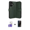 MARSİLYAN™- iPhone 17 Kılıf Siluet Işık Serisi - Siyah 3D Antistatik Hayalet Cam Ekran Koruyucu + Bilvis Titan Kamera Lens - GS