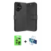 MARSİLYAN™- iPhone 17 Kılıf Siluet Işık Serisi - Siyah 3D Antistatik Seramik Nano Ekran Koruyucu + Raze Metal Kamera Lens - AKYL