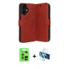 MARSİLYAN™- iPhone 17 Kılıf Siluet Işık Serisi - Siyah 3D Antistatik Seramik Nano Ekran Koruyucu + Raze Metal Kamera Lens - AKYL