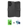 MARSİLYAN™- iPhone 17 Kılıf Siluet Işık Serisi - Siyah 3D Antistatik Seramik Nano Ekran Koruyucu + Raze Metal Kamera Lens - GI