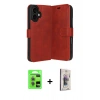 MARSİLYAN™- iPhone 17 Kılıf Siluet Işık Serisi - Siyah Bilvis 3D Cam Ekran Koruyucu + Raze Metal Kamera Lens - AKYL