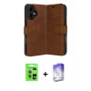 MARSİLYAN™- iPhone 17 Kılıf Siluet Işık Serisi - Siyah Bilvis 5in1 3D Magic Cam Ekran Koruyucu + Raze Metal Kamera Lens - AKMI