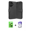 MARSİLYAN™- iPhone 17 Kılıf Siluet Işık Serisi - Siyah Bilvis 5in1 3D Magic Cam Ekran Koruyucu + Raze Metal Kamera Lens - AKMI