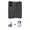 MARSİLYAN™- iPhone 17 Kılıf Siluet Işık Serisi - Siyah Bilvis 5in1 3D Magic Cam Ekran Koruyucu + Açık Yeşil Bilvis Titan Kamera Lens