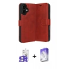 MARSİLYAN™- iPhone 17 Kılıf Siluet Işık Serisi - Siyah Bilvis 5in1 3D Magic Cam Ekran Koruyucu + Bilvis Titan Kamera Lens - GS
